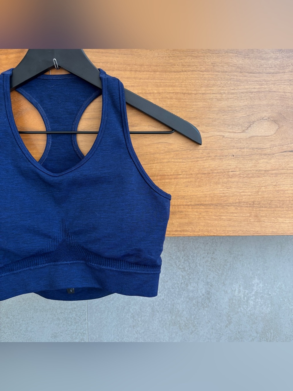 Alphalete Racer Back Spellout Sports Bra, Size S - Picture 2 of 7